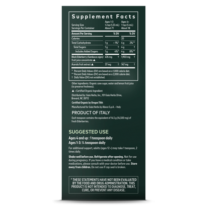 Black Elderberry Syrup