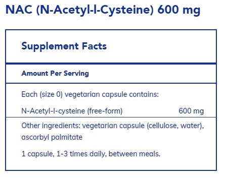 NAC 600mg, 90 capsules