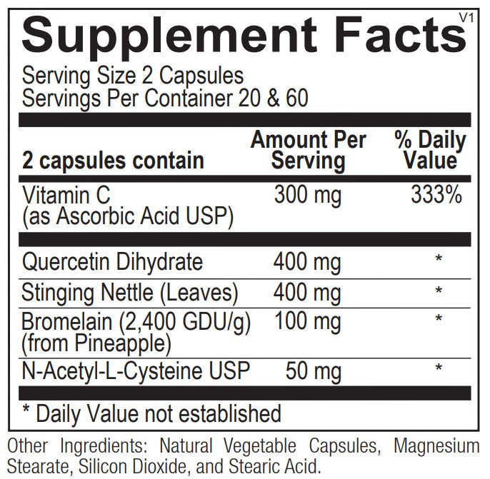 Natural D-Hist 120 caps